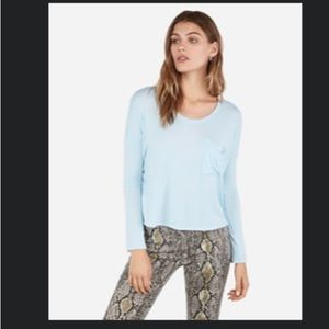 Express “one eleven long sleeve boxy tee”